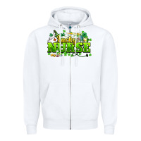 White Lucky Nurse St. Patrick's Day Zipper Hoodie - HowdyJamesFarm