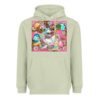 Matcha Easter Bunny And Egg With Leopard Pattern Tumbler Heavyweight Hoodie - BundleAndBundleShop