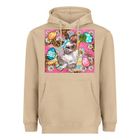 Mushroom Easter Bunny And Egg With Leopard Pattern Tumbler Heavyweight Hoodie - BundleAndBundleShop