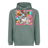 Sage Easter Bunny And Egg With Leopard Pattern Tumbler Heavyweight Hoodie - BundleAndBundleShop