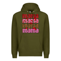 Army Green valentines day mama olivia Premium Hoodie - OliviaCreatesArt