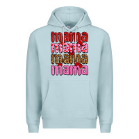 Blue Mist valentines day mama olivia Premium Hoodie - OliviaCreatesArt