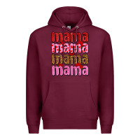 Burgundy valentines day mama olivia Premium Hoodie - OliviaCreatesArt