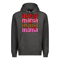 Charcoal Heather valentines day mama olivia Premium Hoodie - OliviaCreatesArt