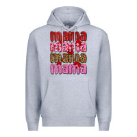 Heather Grey valentines day mama olivia Premium Hoodie - OliviaCreatesArt