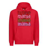 Red valentines day mama olivia Premium Hoodie - OliviaCreatesArt