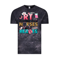Cloud Black rt because nurses need heroes Vintage Tee - LillyAllenDesigns
