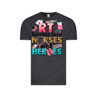 Vintage Black rt because nurses need heroes Vintage Tee - LillyAllenDesigns