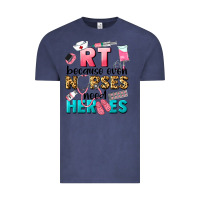 Vintage Denim rt because nurses need heroes Vintage Tee - LillyAllenDesigns