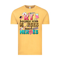 Vintage Mustard rt because nurses need heroes Vintage Tee - LillyAllenDesigns