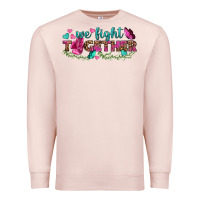 Pale Pink We Fight Together Premium Sweatshirt - BundleAndBundleShop