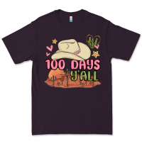 Plum 100 days y'all malia Premium Tee - MaliasSmallBusiness