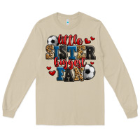 Mushroom little sister biggest fan soccer Long Sleeve Tee - Jasminsmagicworld