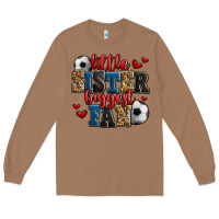 Toasted Coconut little sister biggest fan soccer Long Sleeve Tee - Jasminsmagicworld