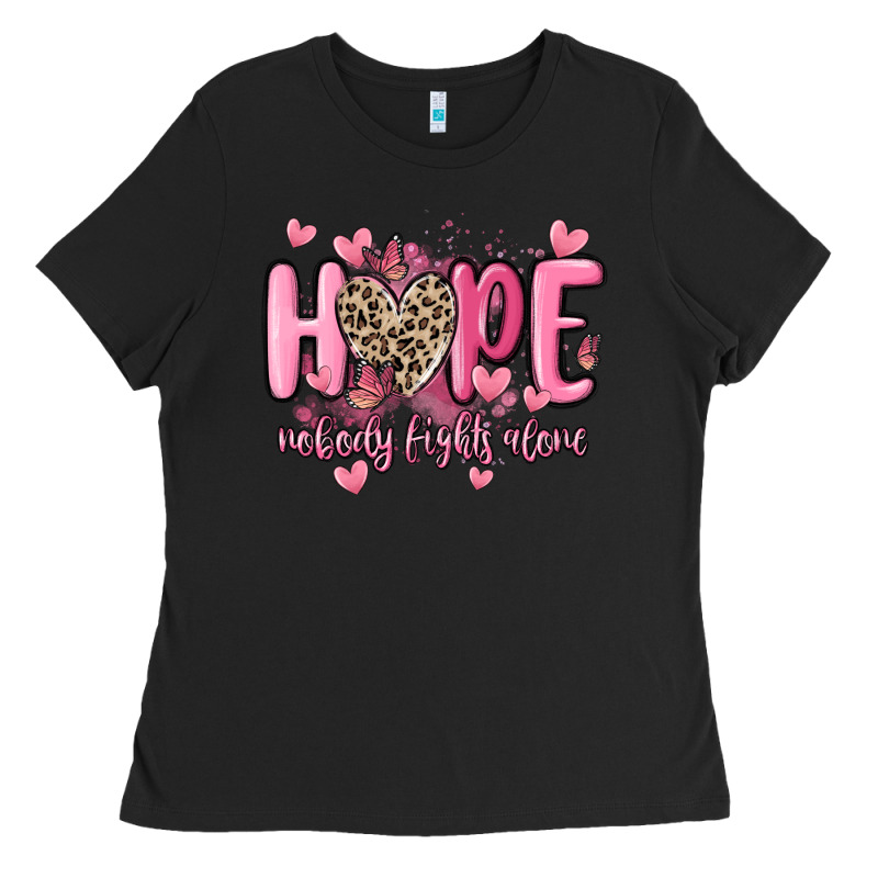 Hope Nobody Fights Alone Ladies Tee by MaliasSmallBusiness | Teevron