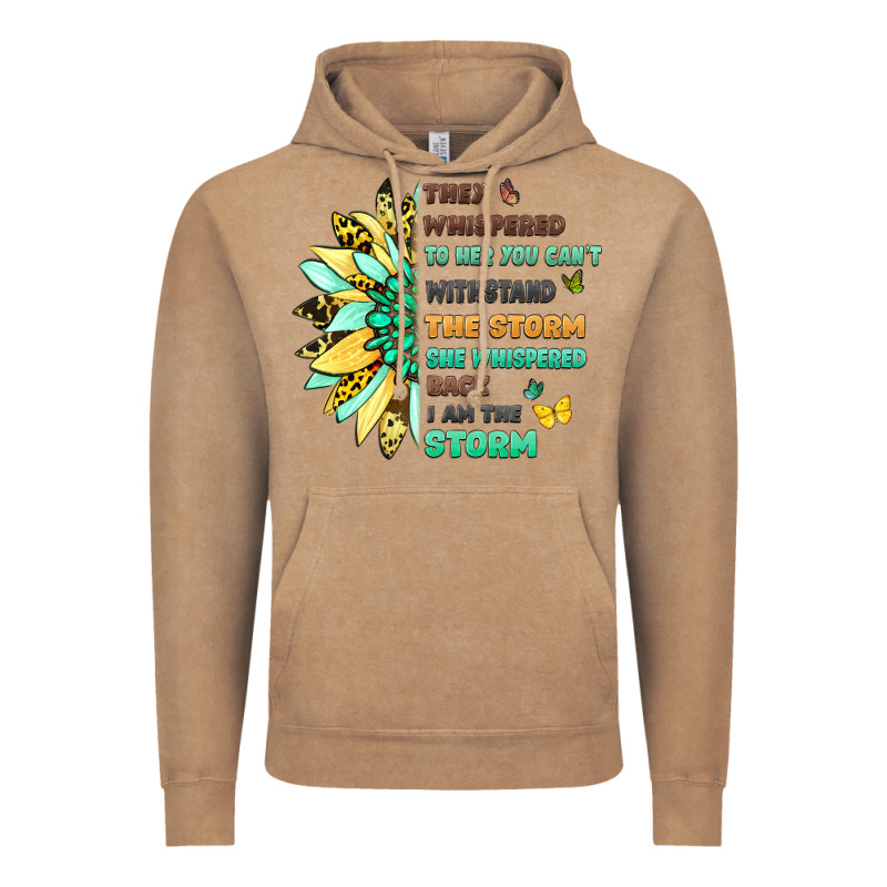 They Whispered To Her You Cant Withstand The Storm Vintage Hoodie by LillyAllenDesigns | Teevron