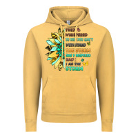 Vintage Mustard they whispered to her you cant withstand the storm Vintage Hoodie - LillyAllenDesigns