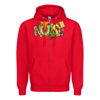 Red Nurse St. Patrick's Day Zipper Hoodie - HowdyJamesFarm