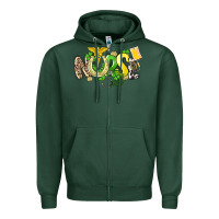 Sports Green Nurse St. Patrick's Day Zipper Hoodie - HowdyJamesFarm