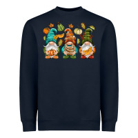 Navy Fall gnomes Heavyweight Sweatshirt - NancyCooperArtShop