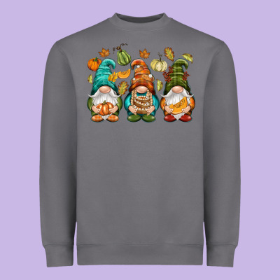 Fall Gnomes Heavyweight Sweatshirt Designed By Nancycooperartshop