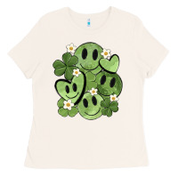 Bone st. patrick's day green smile Ladies Tee - MaliasSmallBusiness