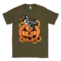Army Green sunflower pumpkin Classic Tee - JahusDesignShop