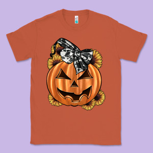 Sunflower Pumpkin Classic Tee Designed By Jahusdesignshop