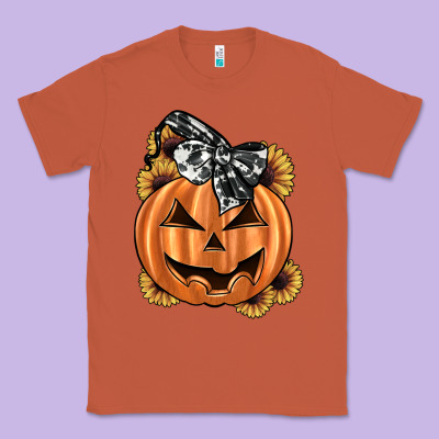Sunflower Pumpkin Classic Tee Designed By Jahusdesignshop