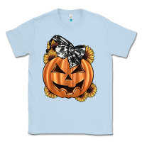 Dusty Blue sunflower pumpkin Classic Tee - JahusDesignShop