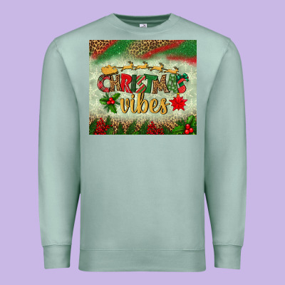Christmas Vibes Tumbler Premium Sweatshirt Designed By Bundleandbundleshop