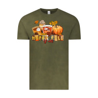 Vintage Olive happy fall y'all Vintage Tee - LillyAllenDesigns