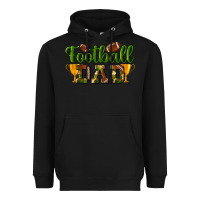 Black Football Dad Heavyweight Hoodie - BundleAndBundleShop