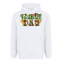 White Football Dad Heavyweight Hoodie - BundleAndBundleShop