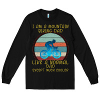 Black I Am A Mountain Biking Dad Long Sleeve Tee - Bettercallsaul