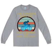 Heather Grey I Am A Mountain Biking Dad Long Sleeve Tee - Bettercallsaul