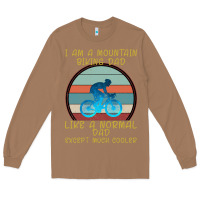 Toasted Coconut I Am A Mountain Biking Dad Long Sleeve Tee - Bettercallsaul