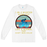 White I Am A Mountain Biking Dad Long Sleeve Tee - Bettercallsaul