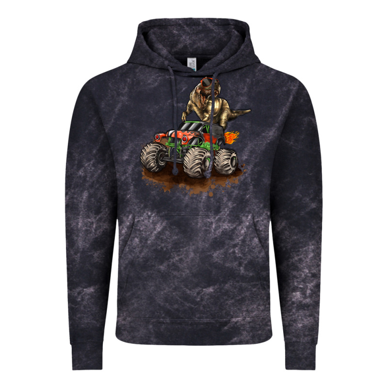 Monster Truck And T Rex Dinosaur Vintage Hoodie by LillyAllenDesigns | Teevron
