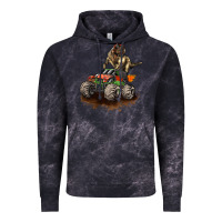Cloud Black monster truck and t rex dinosaur Vintage Hoodie - LillyAllenDesigns