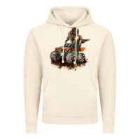 Vintage Artic monster truck and t rex dinosaur Vintage Hoodie - LillyAllenDesigns