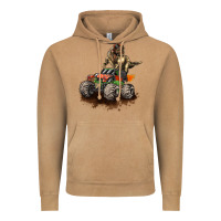 Vintage Camel monster truck and t rex dinosaur Vintage Hoodie - LillyAllenDesigns