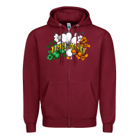 Burgundy St. Patrick's Ireland flag Zipper Hoodie - HowdyJamesFarm