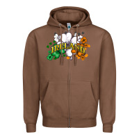 Chestnut St. Patrick's Ireland flag Zipper Hoodie - HowdyJamesFarm