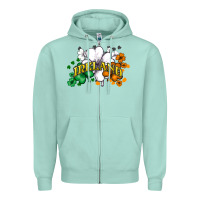 Seafoam St. Patrick's Ireland flag Zipper Hoodie - HowdyJamesFarm
