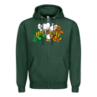 St. Patrick's Ireland Flag Zipper Hoodie | Teevron