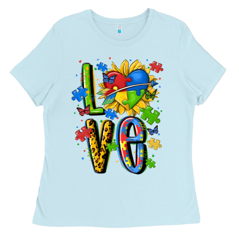 Autism Love Ladies Tee by MaliasSmallBusiness | Teevron