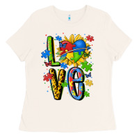 Bone autism love Ladies Tee - MaliasSmallBusiness