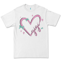 White gigi with heart and ribbons Premium Tee - MaliasSmallBusiness
