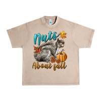 French Oak Nuts About Fall Squirrel Urban Heavy Tee - LillyAllenDesigns